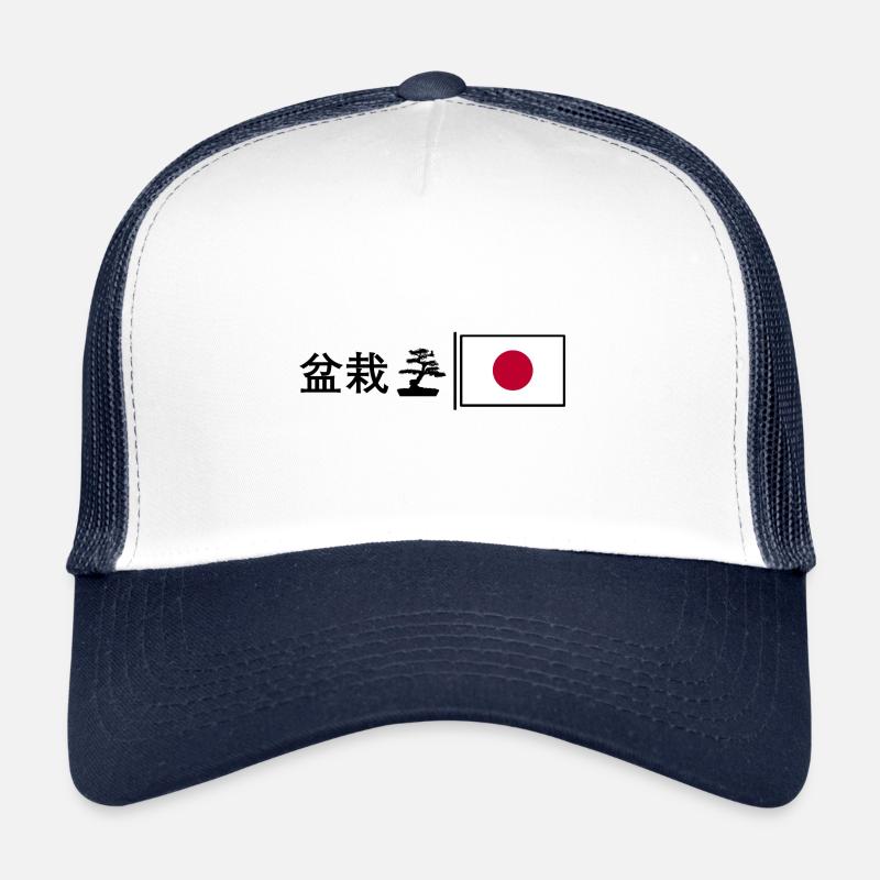Bonsai - Casquette trucker  - blanc/marine