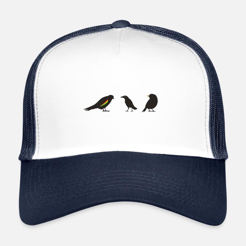 Reggae Birds - Trucker Cap - Weiß/Navy