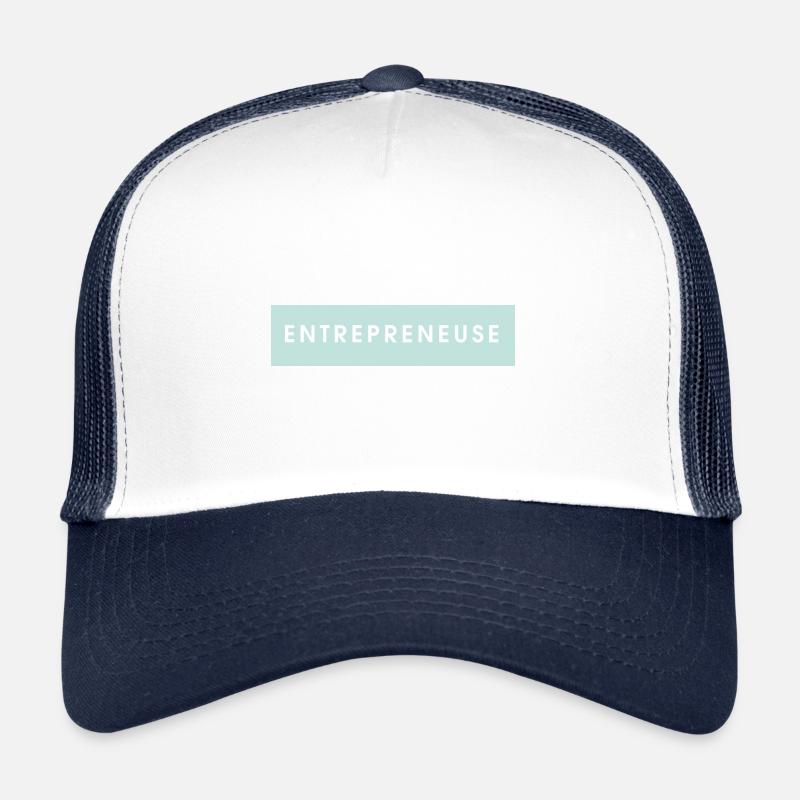Entrepreneuse - Casquette trucker  - blanc/marine