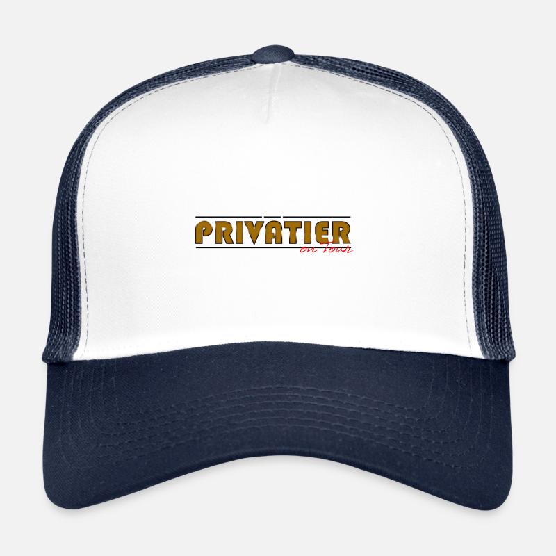 privatier en tournée - Casquette trucker - blanc/marine