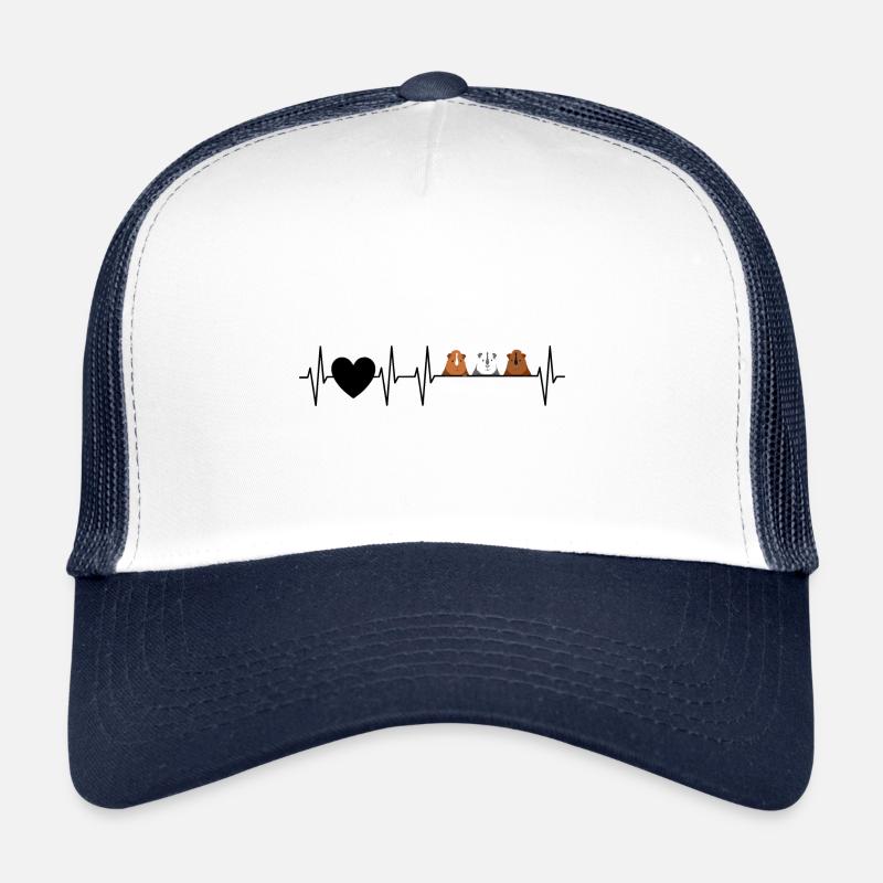 Heartbeat 3 mignon cadeau de cochons d'Inde Casquette trucker 