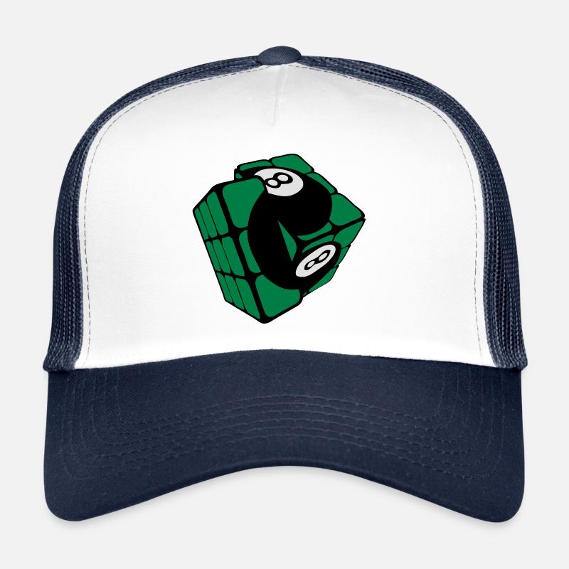 cube billard boule rubi forme Casquette trucker 
