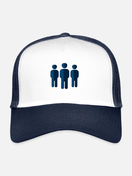 People Society People Together - Casquette trucker  - blanc/marine - Devant
