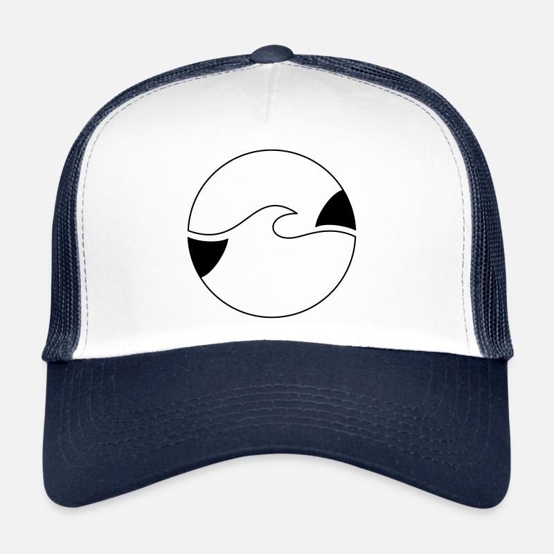 Welle - Trucker Cap - Weiß/Navy