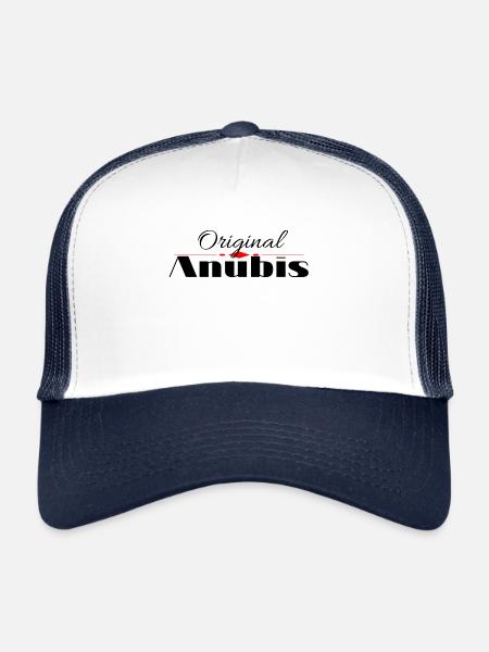 Anubis original - Casquette trucker  - blanc/marine - Devant