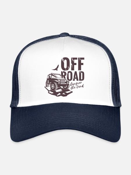 Offroad Cross Auto Motorsport Off-Road Vehicle Quad - Trucker Cap - white/navy - Front