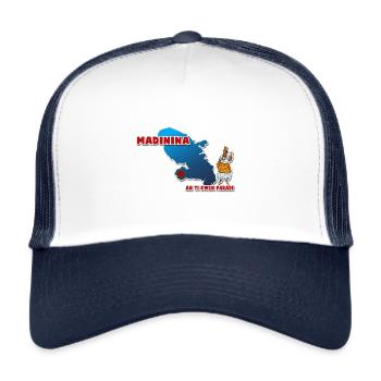 Madinina - Trucker Cap - white/navy - Front