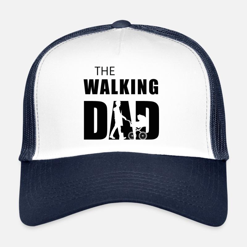 The Walking Dad - Trucker Cap - Weiß/Navy