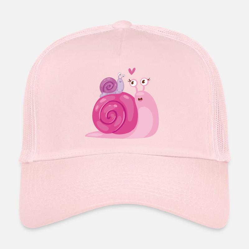 Funny snails in love Trucker Cap
