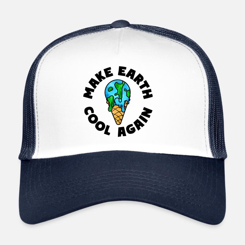 Terre fondue crème glacée Make Earth Cool Again Casquette trucker 