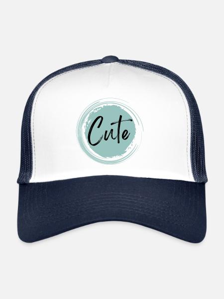 Mignon - Casquette trucker  - blanc/marine - Devant