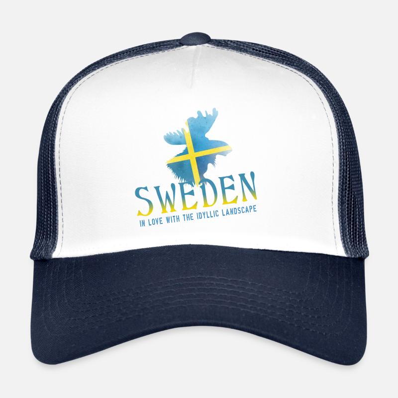 Suède Sverige Schweden Casquette trucker 