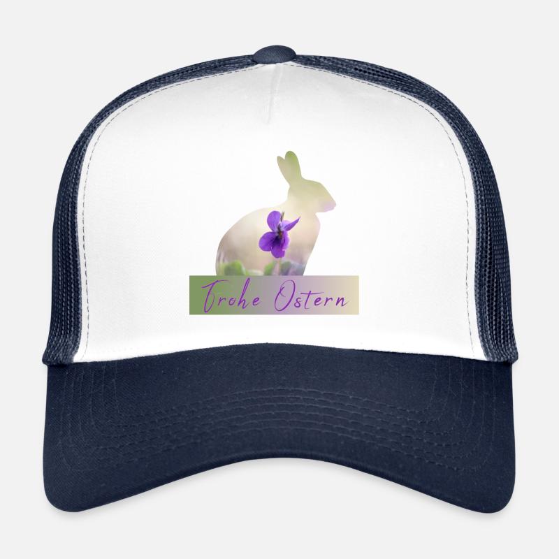 Joyeux lapin de Pâques Casquette trucker 