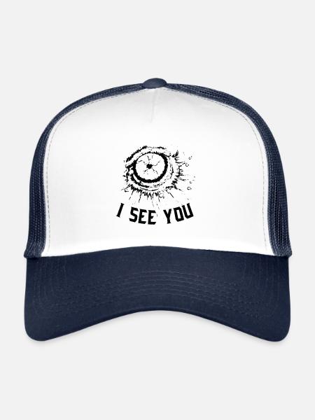 I see you - Trucker Cap - white/navy