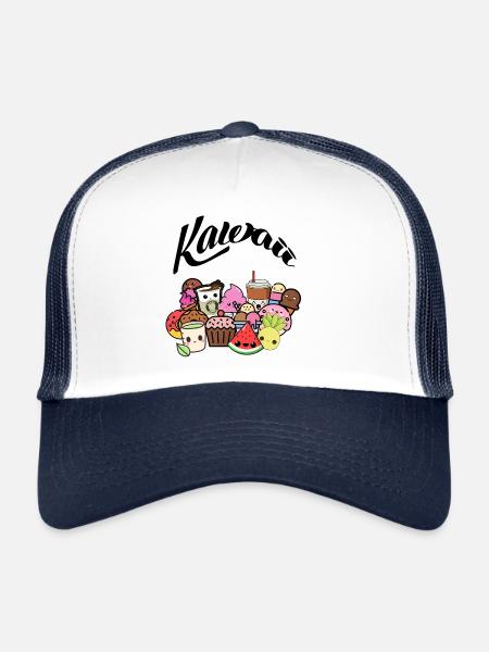 Kawaii sweets - Trucker Cap - white/navy - Front