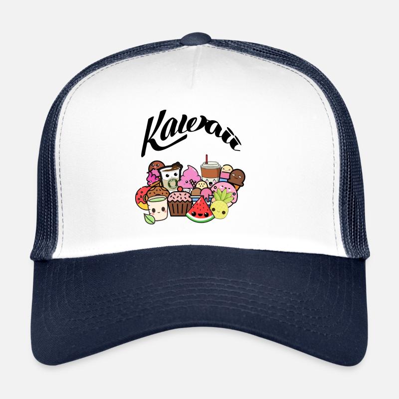Bonbons Kawaii - Casquette trucker - blanc/marine