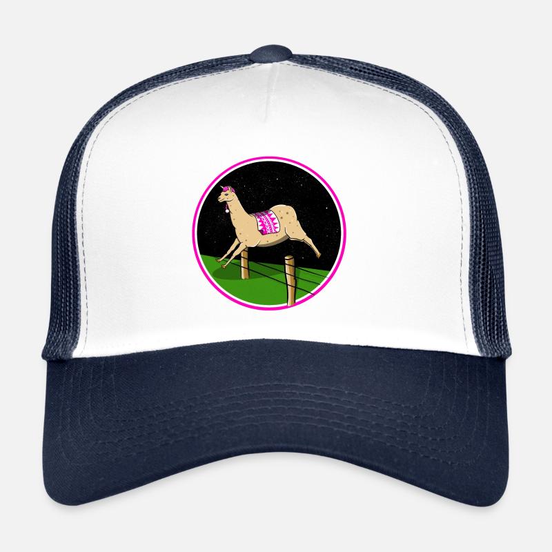 Llama sleeping Trucker Cap