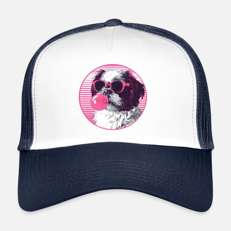 Lunettes de soleil Shi tzu Rose Bubblegum Casquette trucker 
