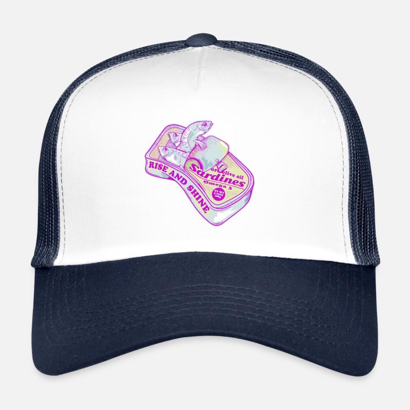 Sardines sleeping rise and shine Trucker Cap