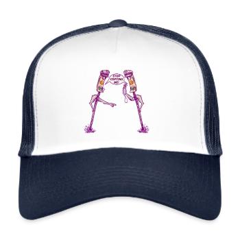 Ampeln Wut im Straßenverkehr - Trucker Cap - Weiß/Navy - Vorne