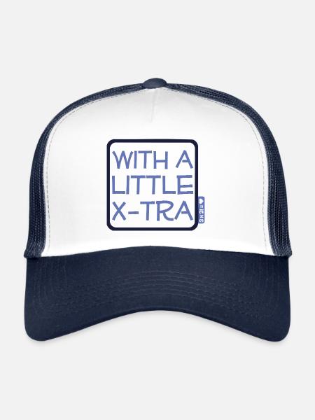 Down Syndrome - With a little X-Tra - blue - Trucker Cap - white/navy - Front