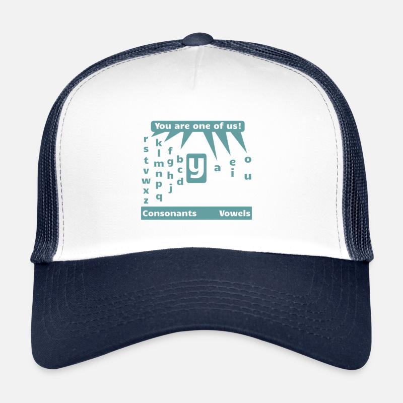 Vokale und Konsonanten Englisch lernen Trucker Cap