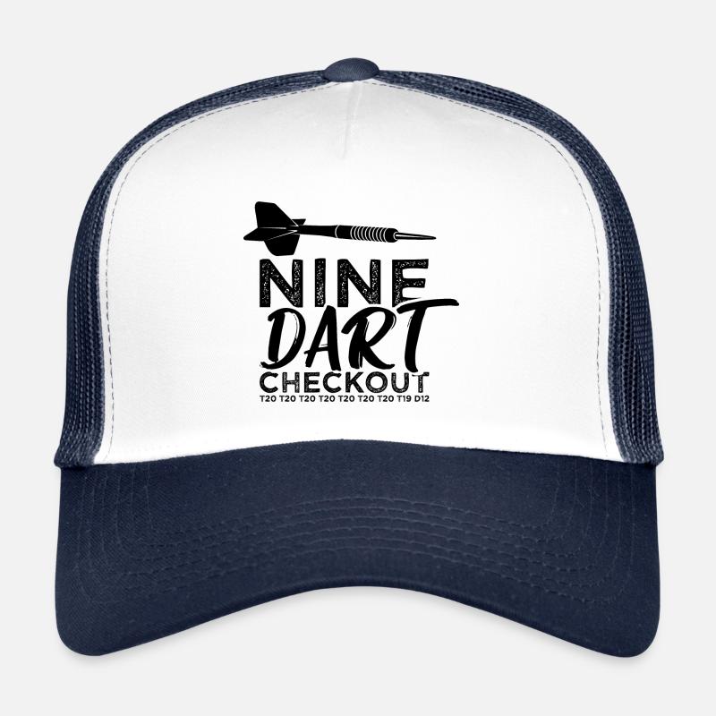 Neuf Dart Checkout Darts Darts Dartboard Casquette trucker 