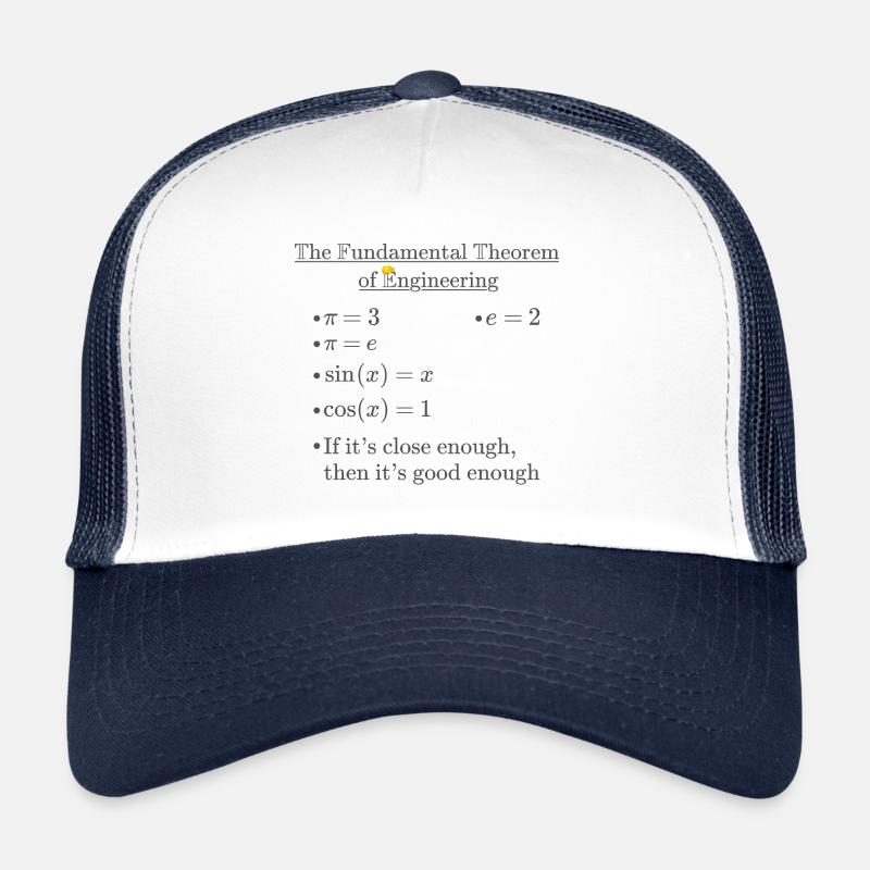 Fundamental Theorem of Engineering Dark - Trucker Cap - Weiß/Navy