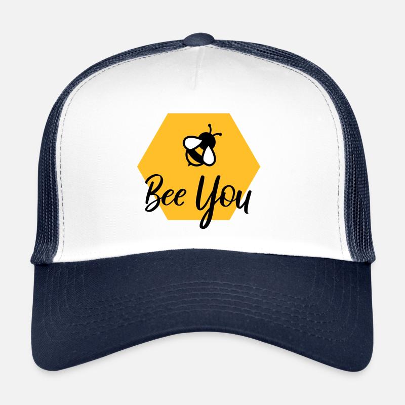 Bee you - Trucker Cap - Weiß/Navy