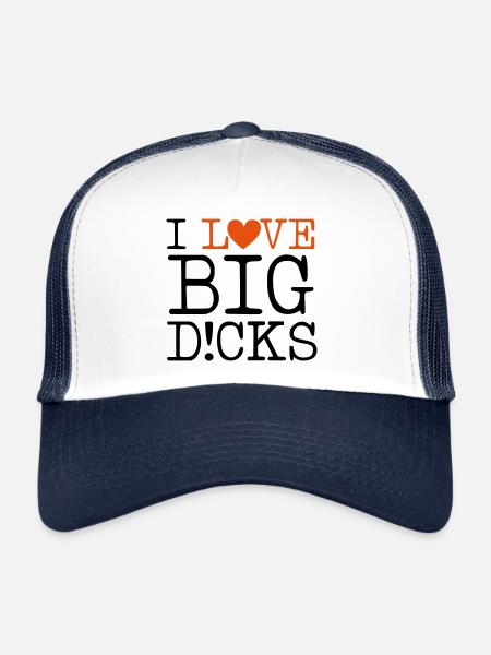 grosses bites aiment - Casquette trucker  - blanc/marine - Devant