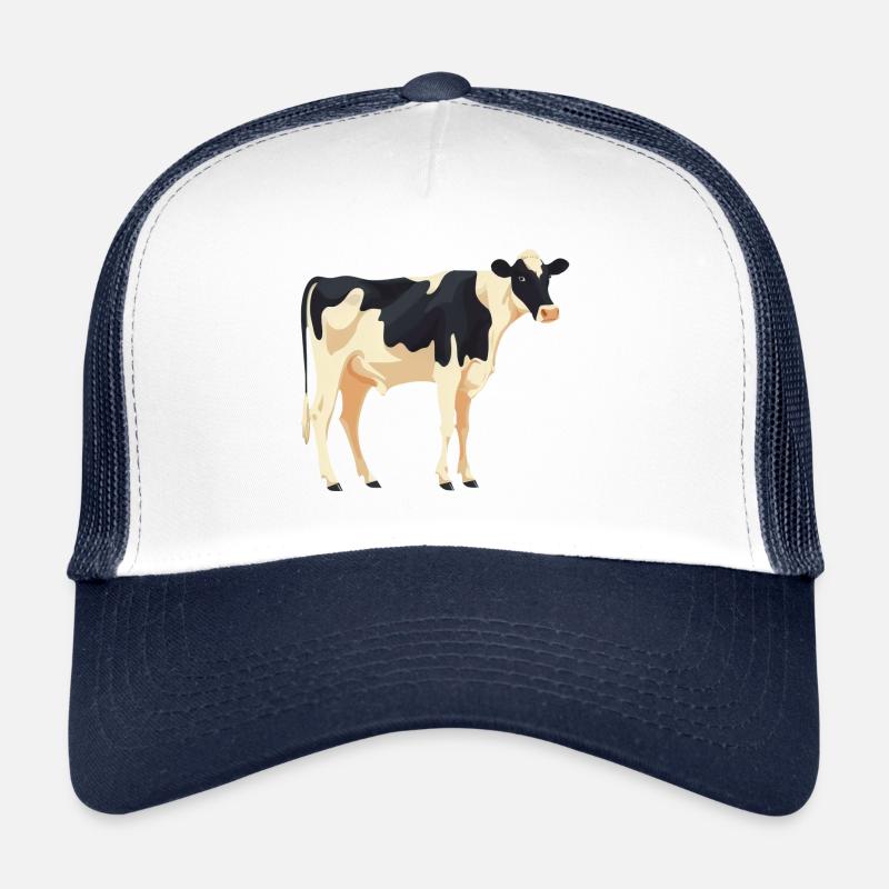 Vache debout - conception simple Casquette trucker 