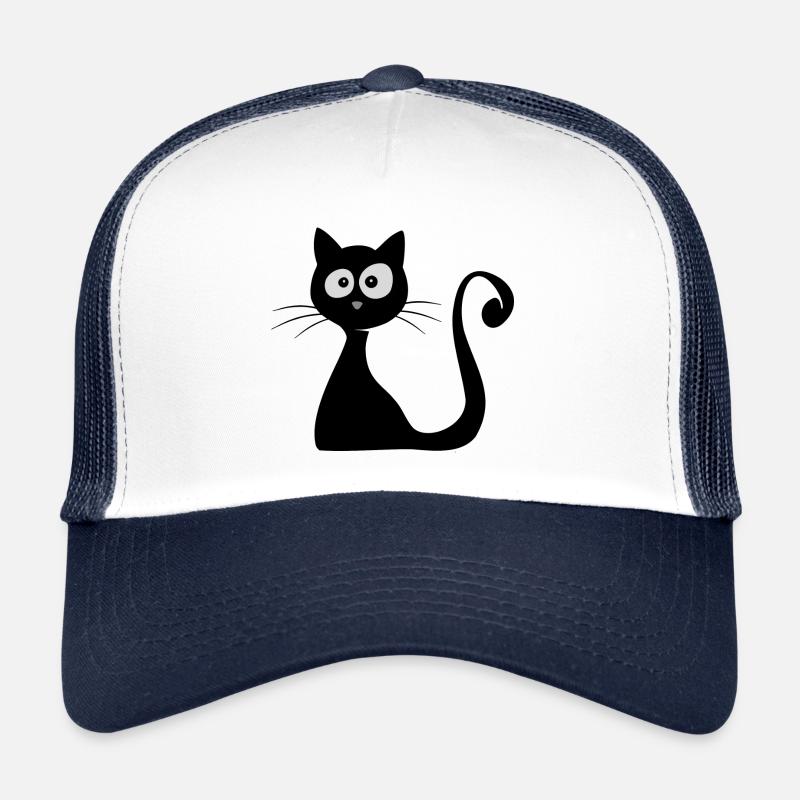 katze comic lustig Katzenliebhaber süßes Geschenk Trucker Cap