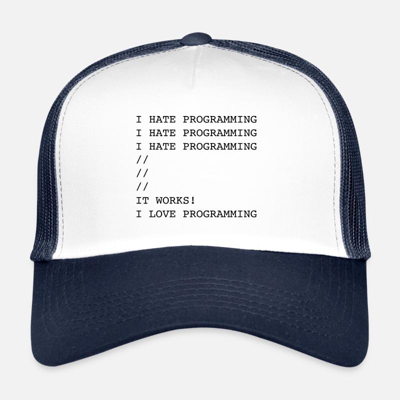 Je déteste la programmation Casquette trucker 