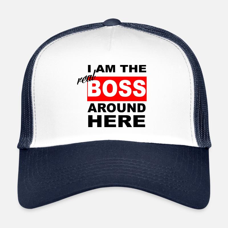 Ich bin der wahre Boss, real Boss, Paar, Pärchen Trucker Cap