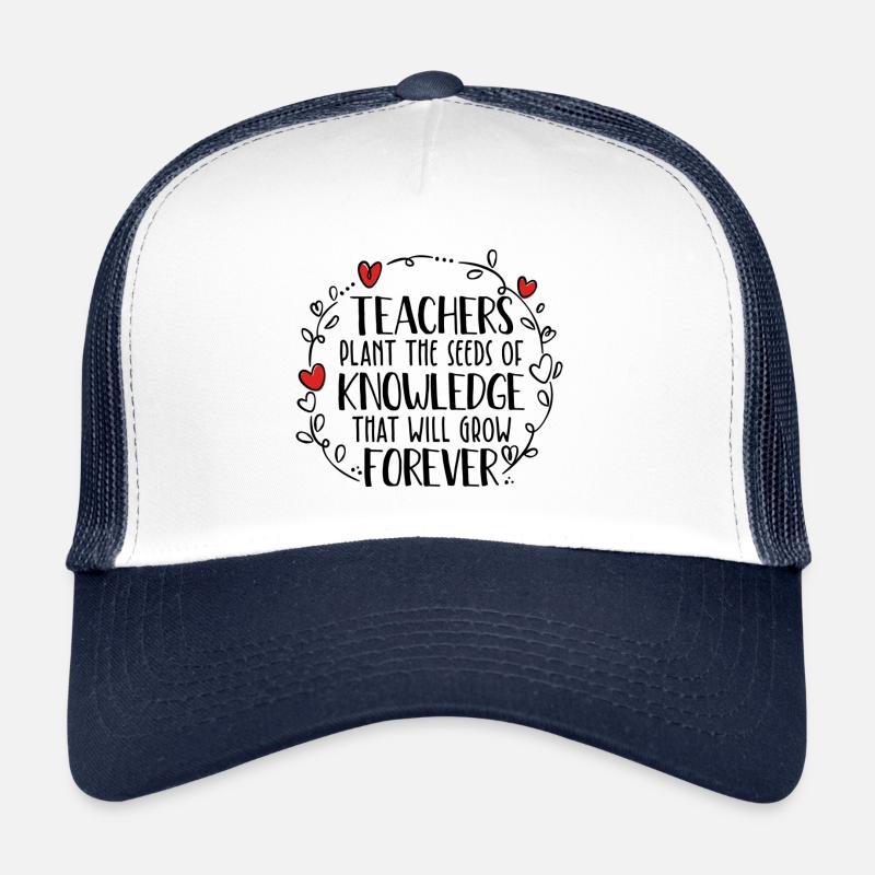 Les enseignants sont importants - Casquette trucker  - blanc/marine