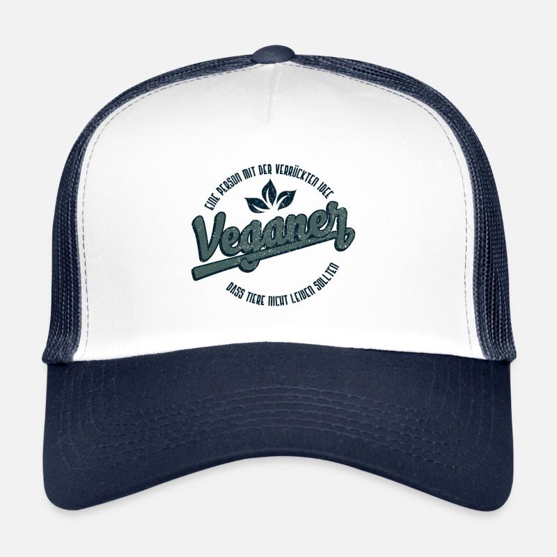 A person with the crazy idea gift - Trucker Cap - white/navy