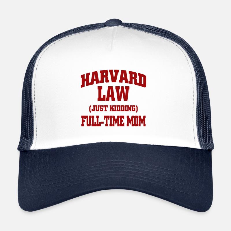 La loi de Harvard blague - Casquette trucker  - blanc/marine