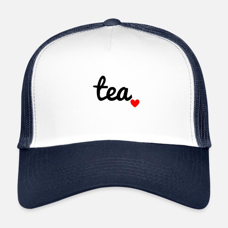 thé - Casquette trucker  - blanc/marine