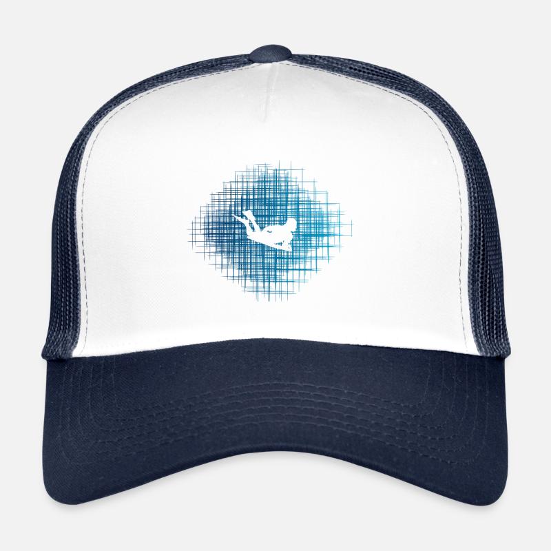 Bodyboard - Casquette trucker  - blanc/marine