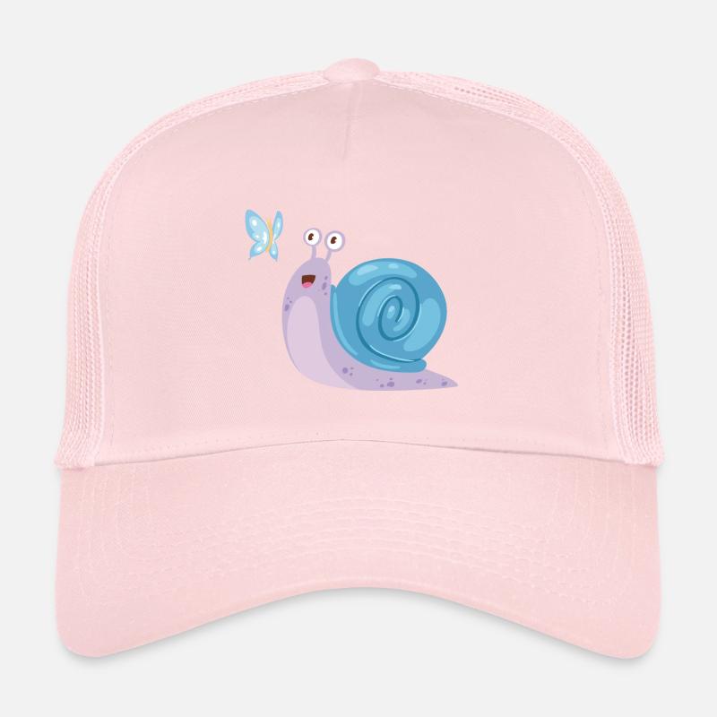 Snail with butterfly Trucker Cap