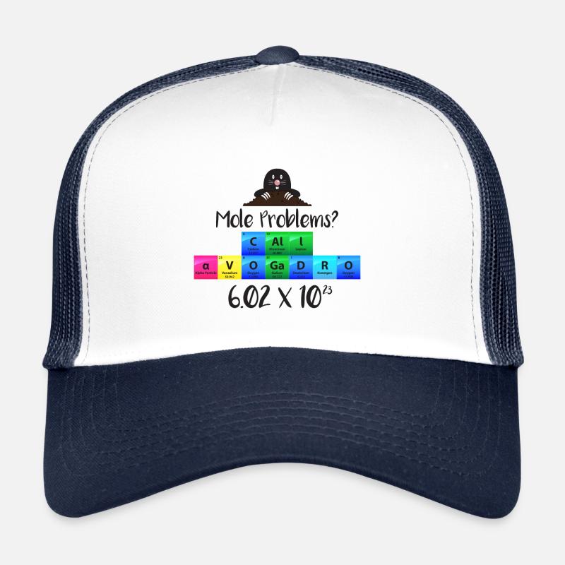 Mole Problems Call Avogadro Gift Casquette trucker 