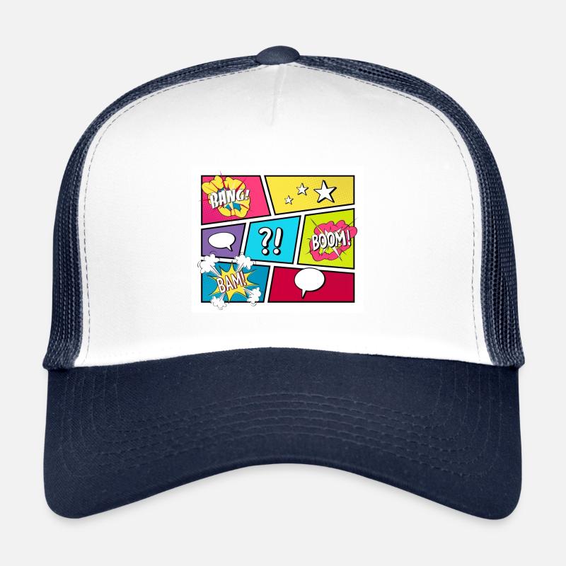 COMIC STRIP Pop Art Trucker Cap