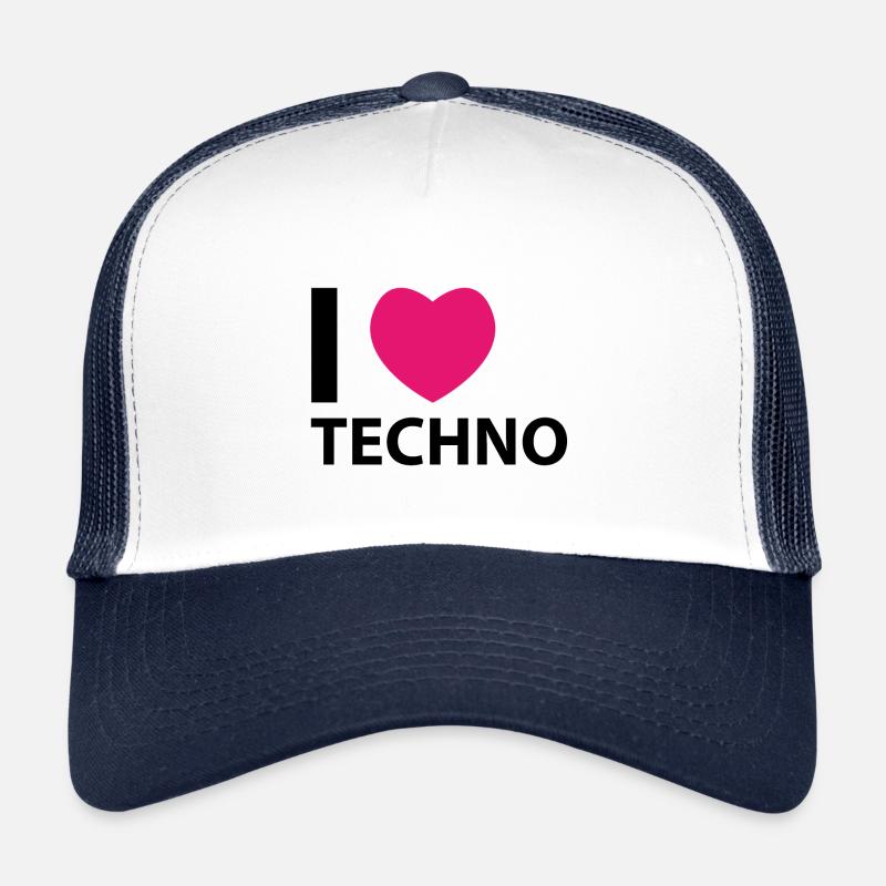 I love Techno | Electro Festival Trucker Cap