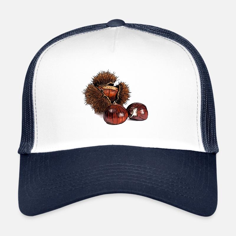 Chestnuts sweet chestnut - Trucker Cap - white/navy