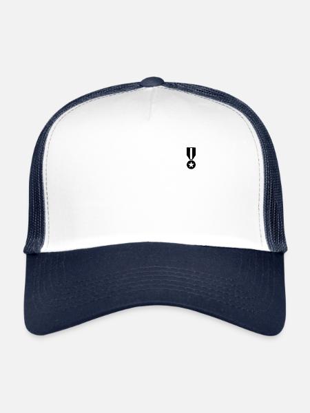 medal - Trucker Cap - white/navy - Front