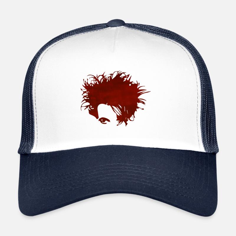 New Wave Hero Red Gothic Trucker Cap