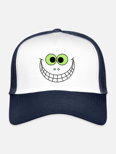 Big smile - Trucker Cap - white/navy - Front