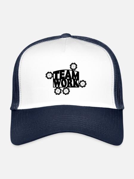 Teamwork - Trucker Cap - white/navy - Front