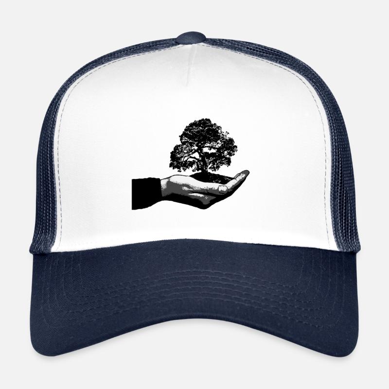Natur - Trucker Cap - Weiß/Navy