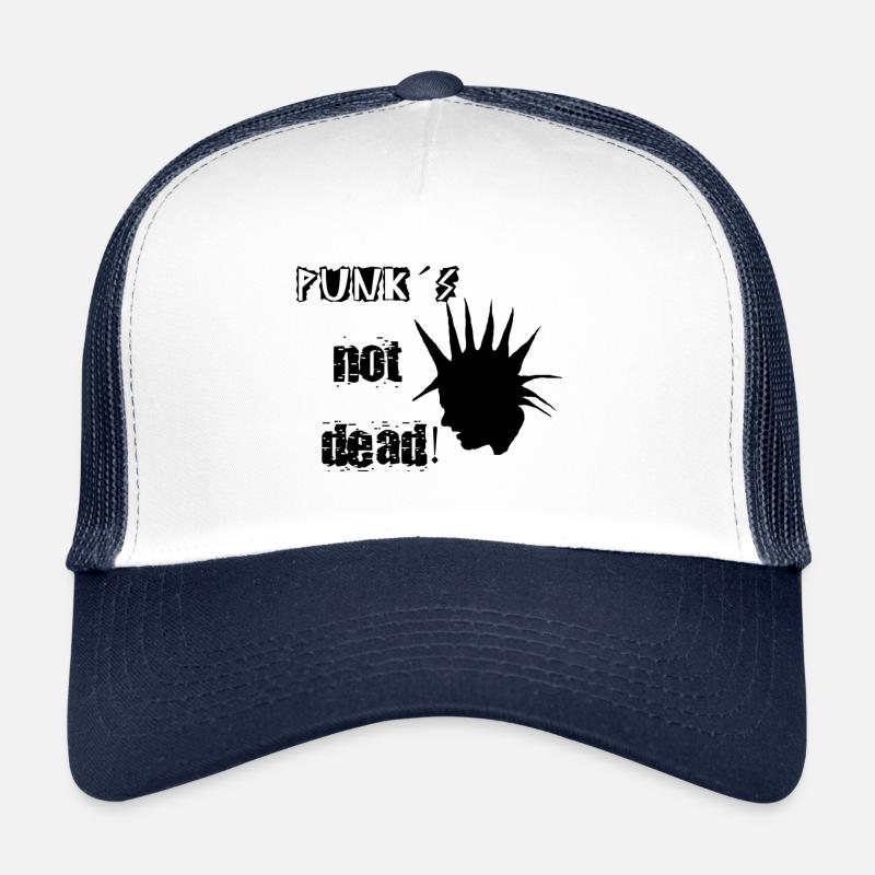 Punk - Trucker Cap - Weiß/Navy
